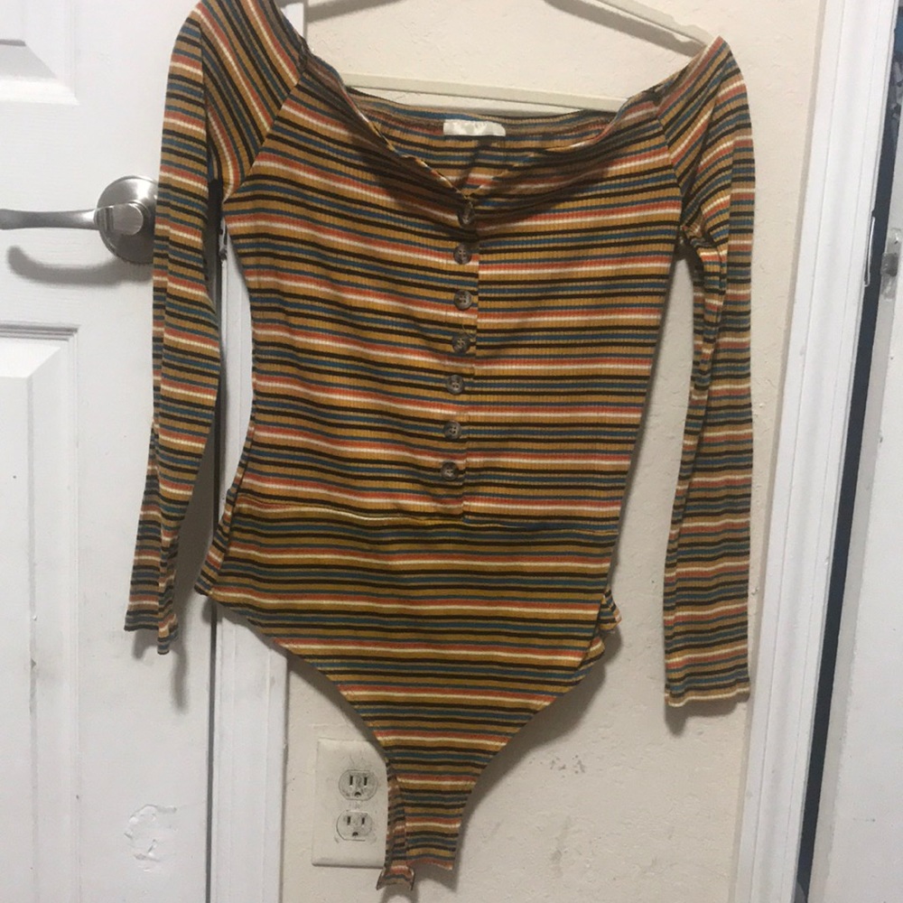 Multicolored body suit